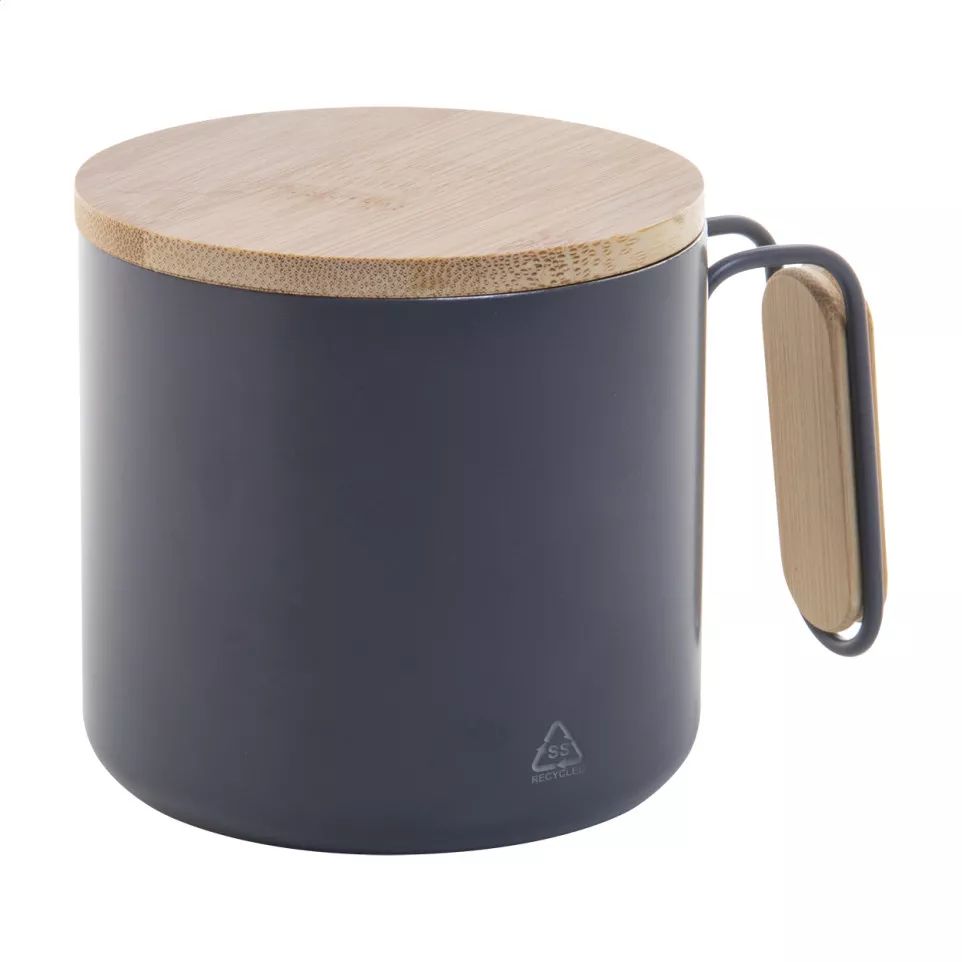 Graboo gris foncé  mug thermos 