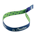 SuboWrist RPET blauw wit custom made festivalarmband 