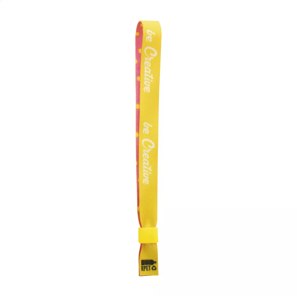 SuboWrist RPET jaune blanc bracelet...