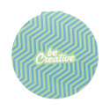 CreaStick Circle white  custom sticky notepad 