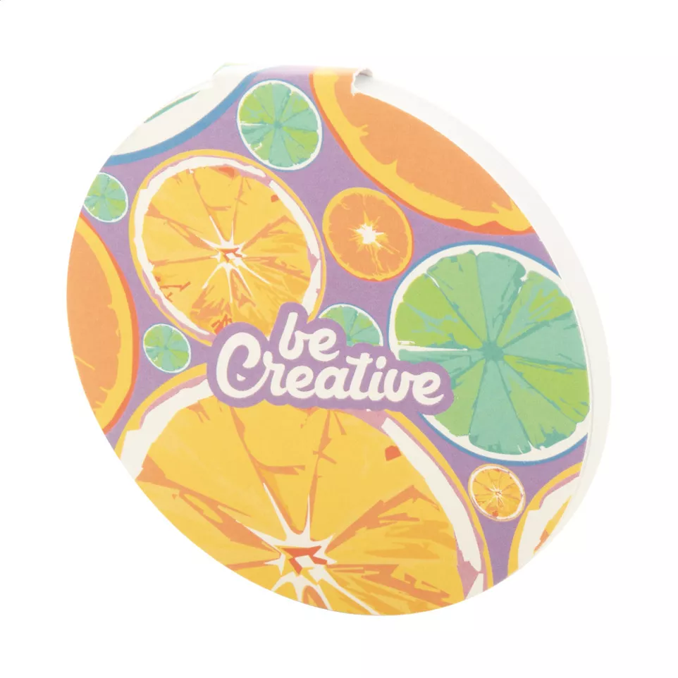 CreaStick Circle white  custom sticky...