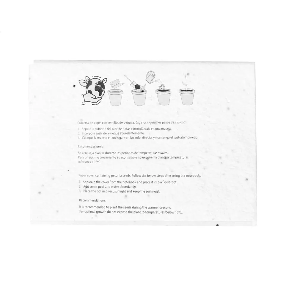 Semilla white  seed paper sticky...