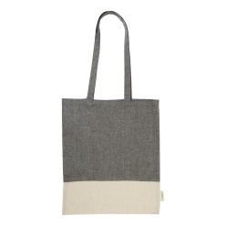 Konti black  cotton shopping bag 