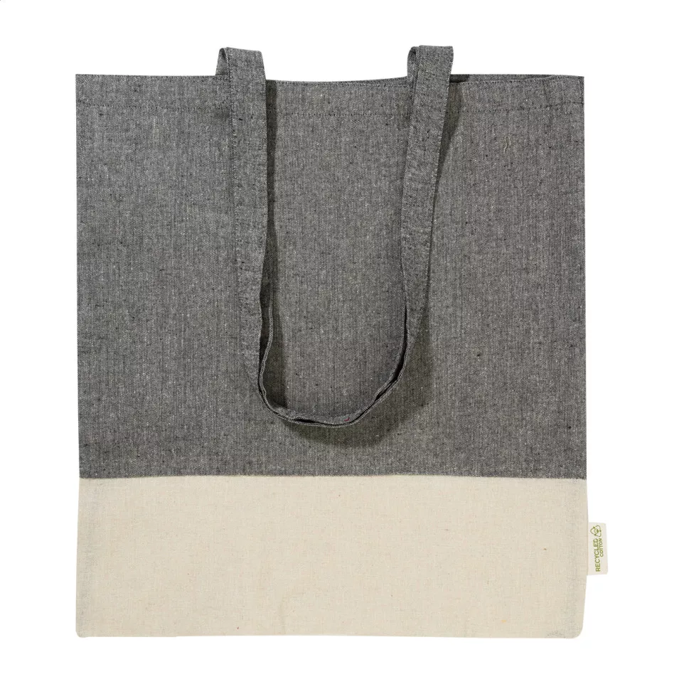 Konti zwart  katoenen shopper 