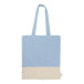 Konti blauw  katoenen shopper 