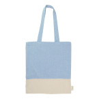 Konti blauw  katoenen shopper 
