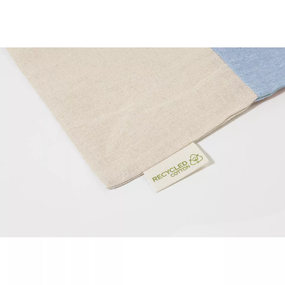 Konti blauw  katoenen shopper 