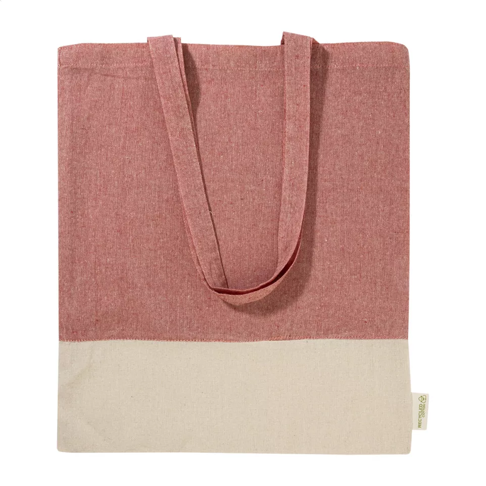 Konti red  cotton shopping bag 
