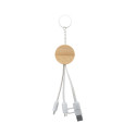 Mugory natural  keyring USB charger cable 