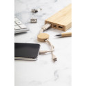 Mugory natural  keyring USB charger cable 