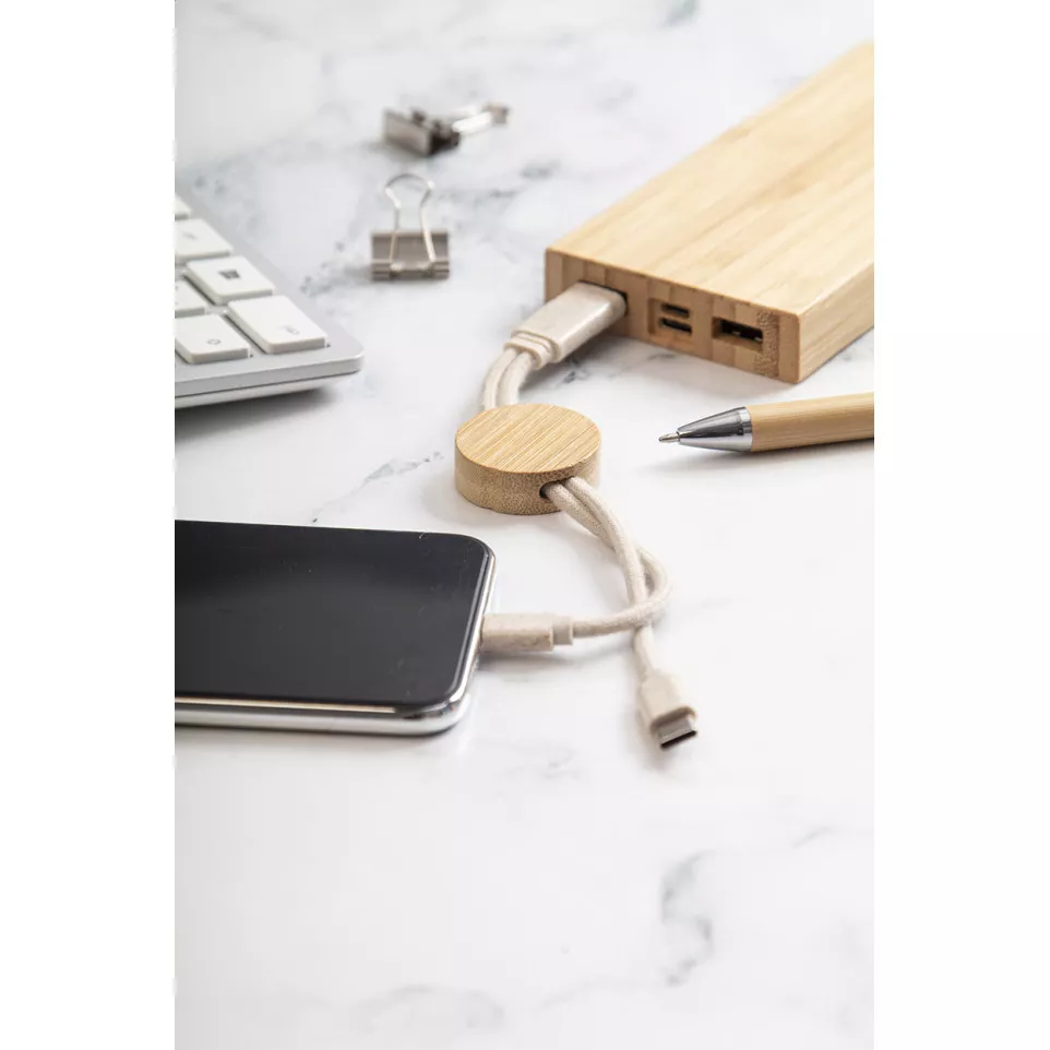 Mugory natural  keyring USB charger...