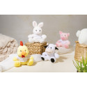Remoo blanc  peluche RPET, vache 