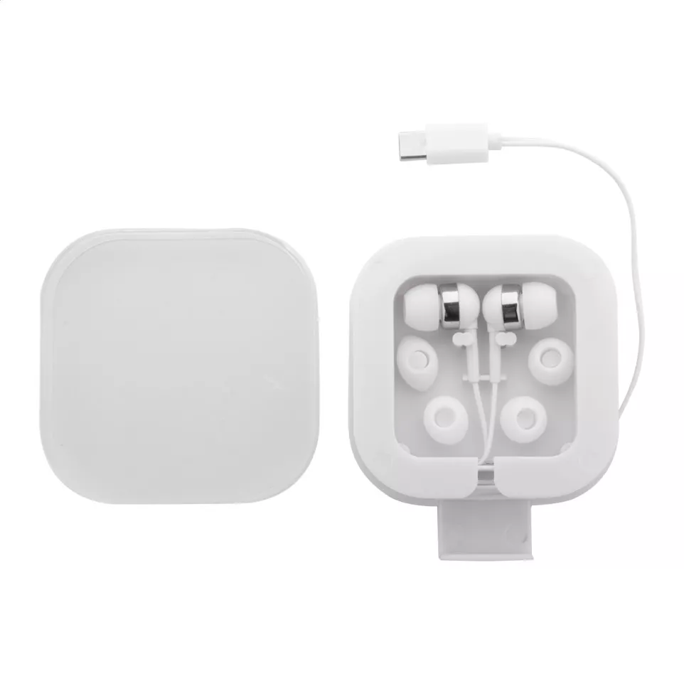 Cound blanc  USB-C Écouteurs 
