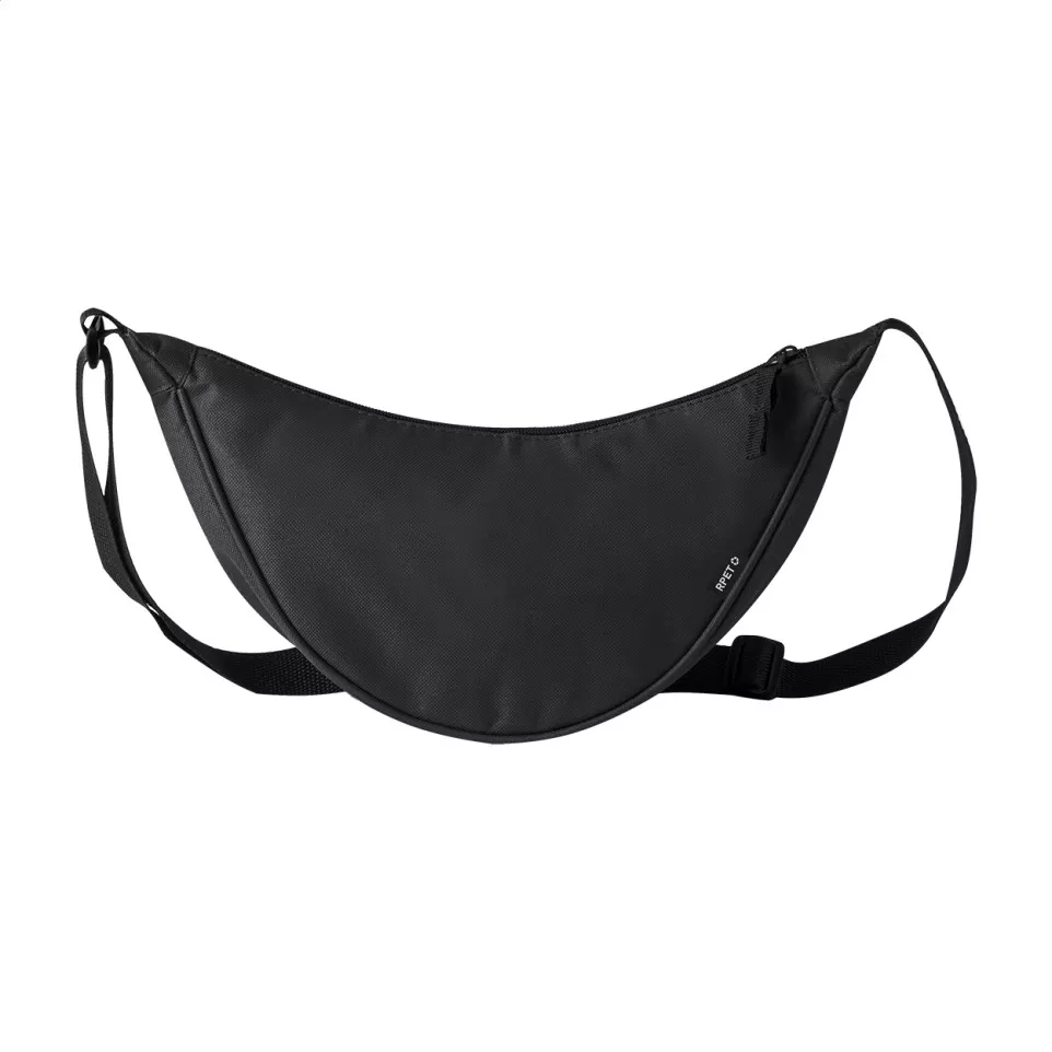 Lollap zwart  RPET-crossbody heuptas 