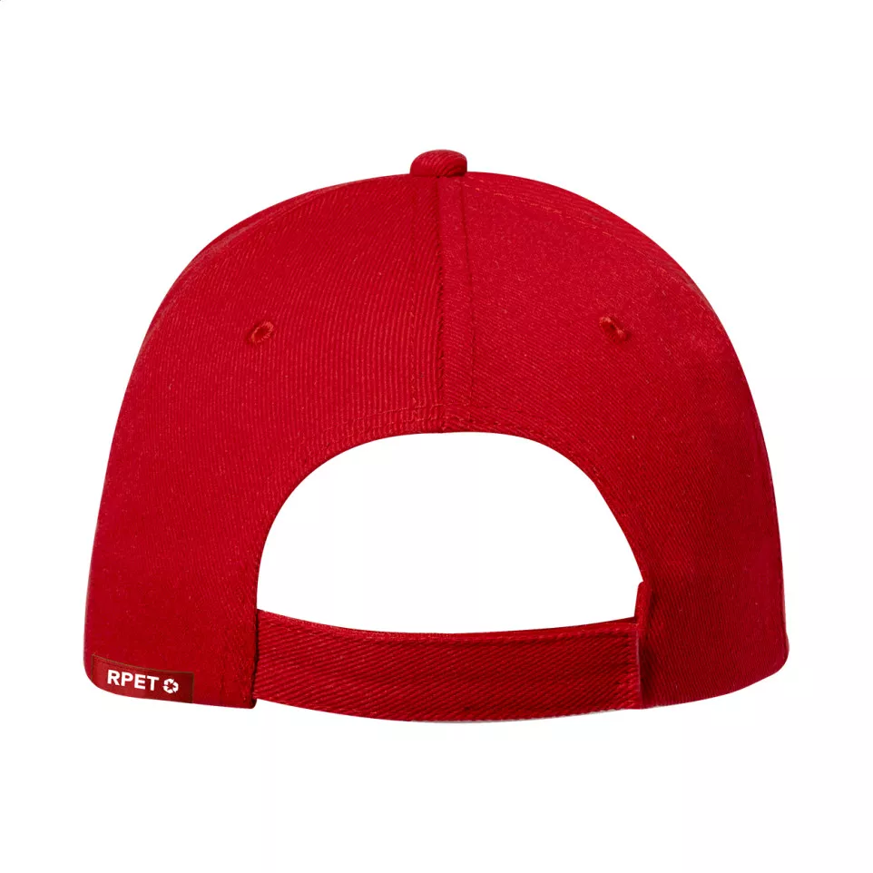 Aaron red  RPET baseball cap 