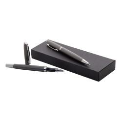 Redivi gris  parure stylo métal 