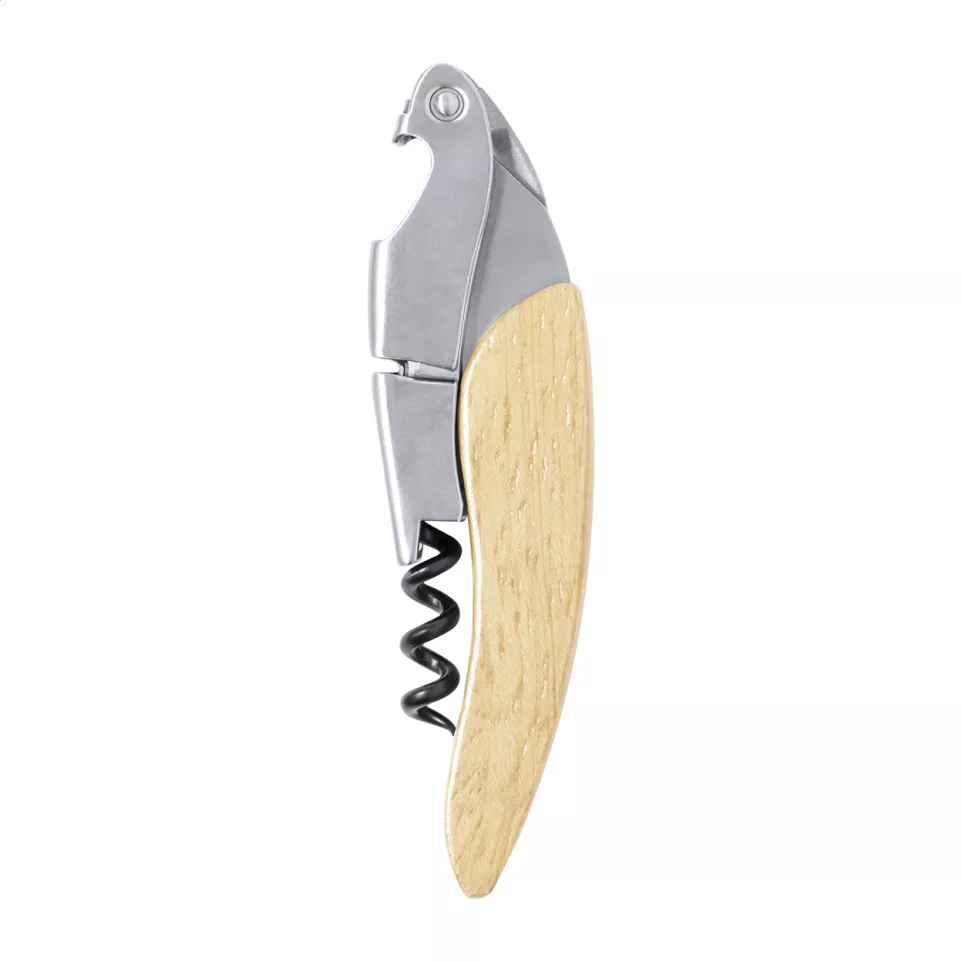 Veneto natural silver corkscrew 