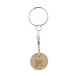 Boomarket natural  trolley coin keyring 