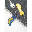 ColoShop Creative wit  winkelwagenmuntje sleutelhanger 