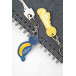 ColoShop Creative wit  winkelwagenmuntje sleutelhanger 
