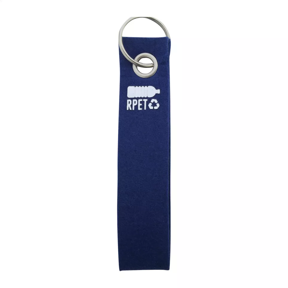 Refek blauw  RPET-sleutelhanger 