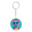 KeyBadge RPET Mini blanc  Porte-clés RPET 