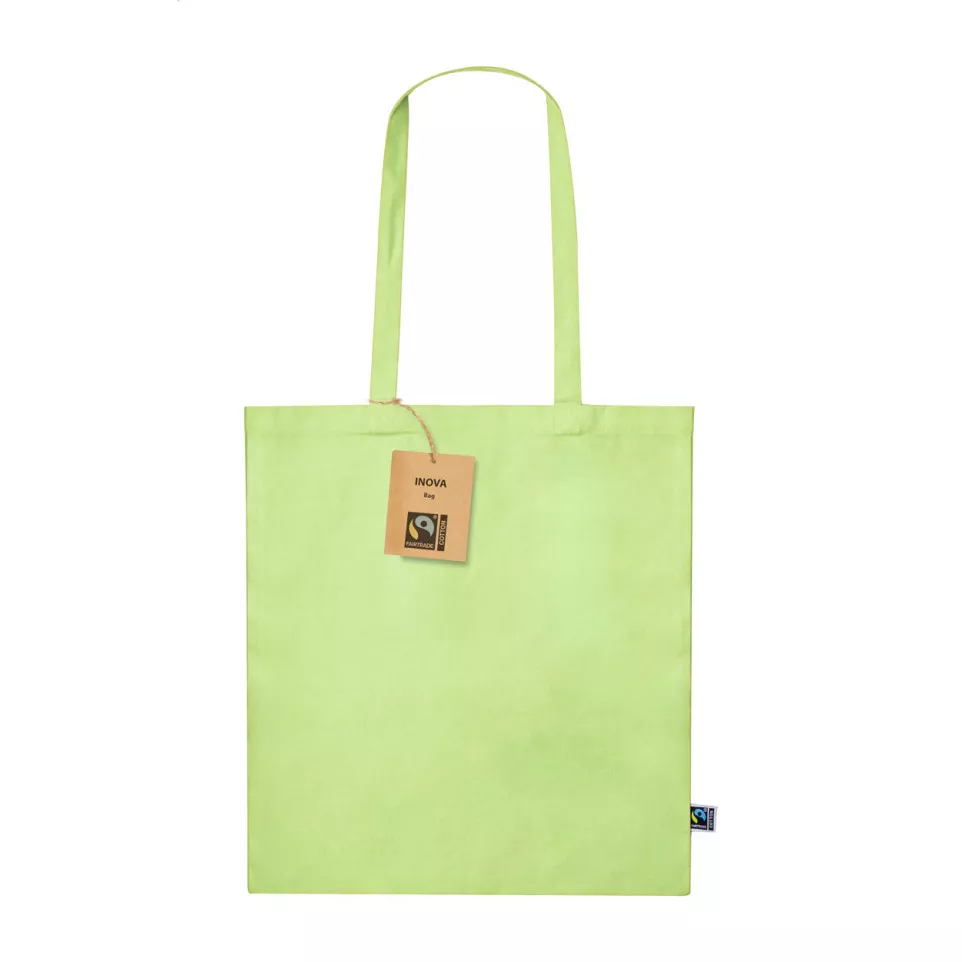 Trap lime green  Fairtrade shopping bag 