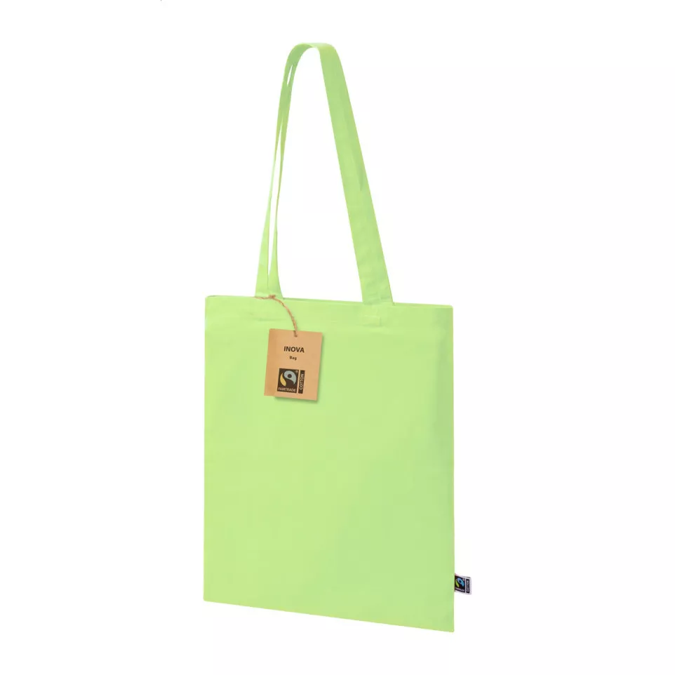 Trap lime green  Fairtrade shopping bag 