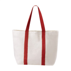 Lanikai red natural beach or shopping bag 