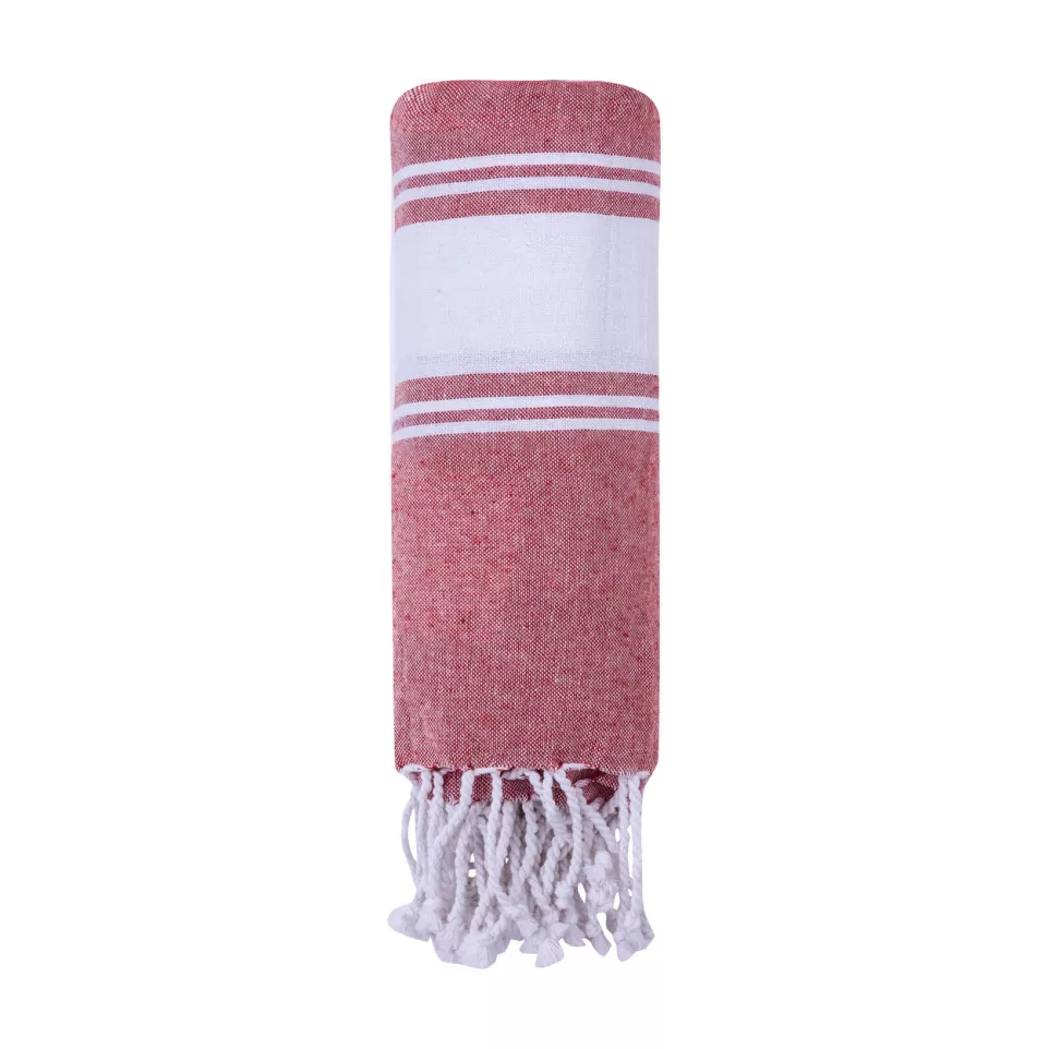 Luzimar red  beach towel 