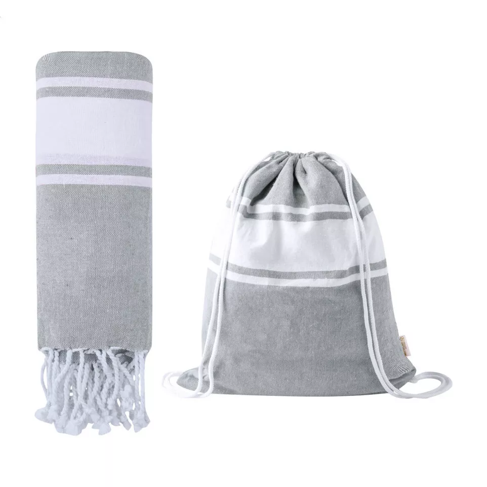 Praia grey  beach towel and...