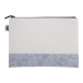 CreaFelt Beauty L white grey custom cosmetic bag 