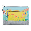CreaFelt Beauty M blanc gris trousse de toilette 