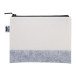 CreaFelt Beauty S white grey custom cosmetic bag 