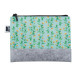 CreaFelt Beauty S white grey custom cosmetic bag 