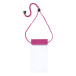 Splash pink transparent waterproof mobile case 