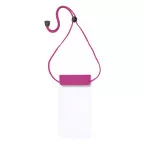 Splash fuchsia transparent housse étanche pour téléphone portable 