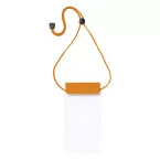 Splash orange transparent housse étanche pour téléphone portable 