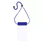 Splash blauw transparant waterdichte mobiele telefoon hoes 
