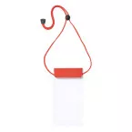 Splash rouge transparent housse étanche pour téléphone portable 