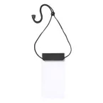 Splash zwart transparant waterdichte mobiele telefoon hoes 