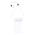 Splash white transparent waterproof mobile case 