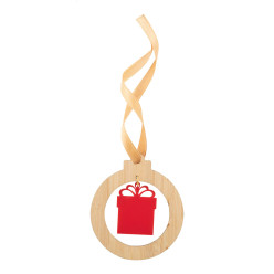 DoubleTree natuurlijk rood Kerstboomversiering, geschenkdoos 