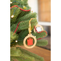 DoubleTree natural red Christmas tree ornament, gift box 