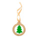 DoubleTree natural green Christmas tree ornament, tree 
