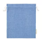 Restry L bleu  sac cadeau en coton, grand 