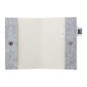 CreaFelt Pass white grey custom RPET passport cover 