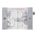 CreaFelt Pass blanc gris housse pour passeport personnalisable RPET 