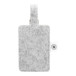 CreaFelt Tag blanc gris étiquette de bagage RPET personnalisable 