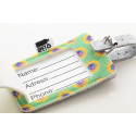 CreaFelt Tag white grey custom RPET luggage tag 